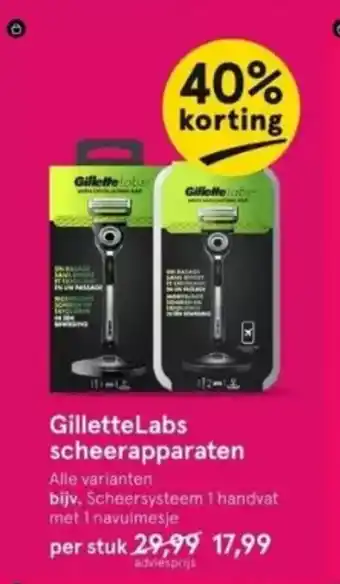 Etos GilletteLabs scheerapparaten aanbieding