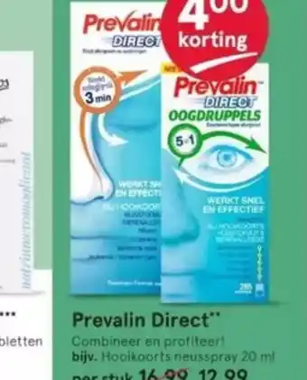 Etos Prevalin Direct" Combineer en profiteer! bijv. Hooikoorts neusspray 20 ml aanbieding