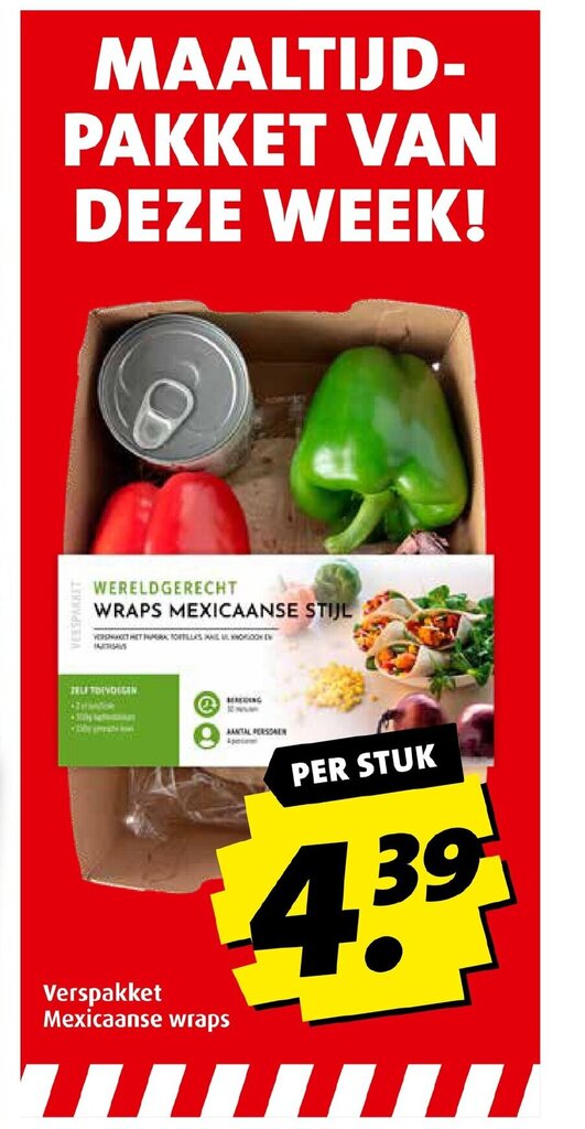 Verspakket Mexicaanse wraps aanbieding bij Boni