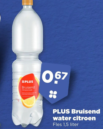 PLUS Plus bruisend water citroen aanbieding