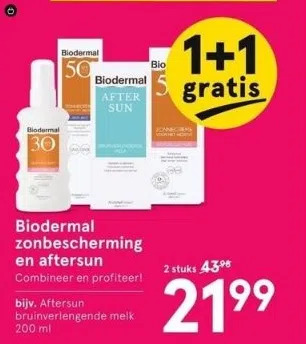 Etos Biodermal zonbescherming aanbieding