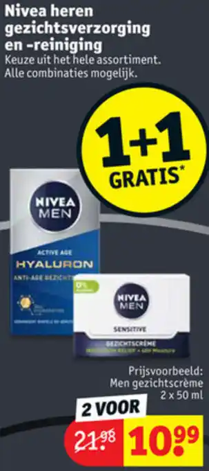 Kruidvat Nivea heren gezinchtsverzorging en -reiniging aanbieding