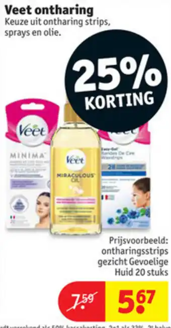 Kruidvat Veet ontharing aanbieding