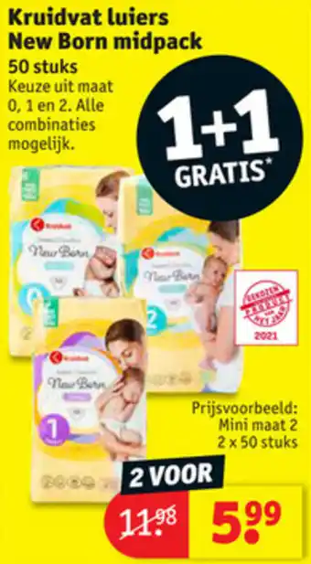 Kruidvat Kruidvat luiers New Born midpack aanbieding