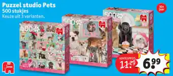 Kruidvat Puzzel studio Pets aanbieding