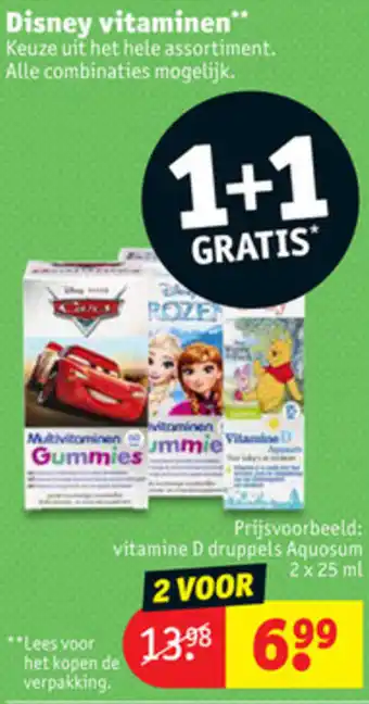 Kruidvat Disney vitaminen aanbieding