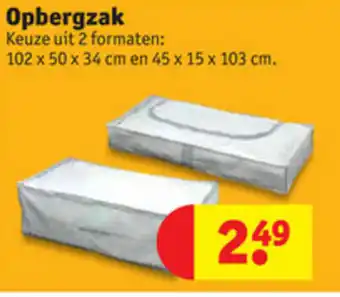 Kruidvat Opbergzak aanbieding