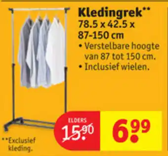 Kruidvat Kledingrek aanbieding