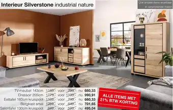 Woonsquare Interieur Silverstone industrial nature aanbieding