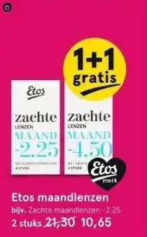 Etos Etos maandlenzen aanbieding