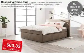 Woonsquare Boxspring Corso Plus aanbieding