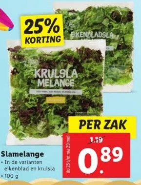 Lidl Slamelange aanbieding