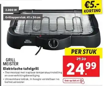 Lidl Elektrische tafelgrill aanbieding