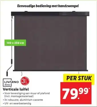 Lidl Verticale luifel aanbieding