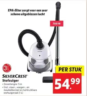 Lidl Silvercrest stofzuiger aanbieding