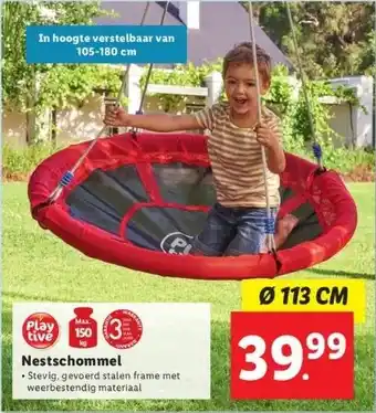 Lidl Nestschommel aanbieding