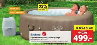 Lidl Opblaasbare jacuzzi palm springs aanbieding