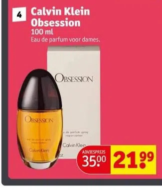 Kruidvat Calvin klein obsession aanbieding