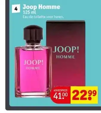 Kruidvat 4 joop homme aanbieding