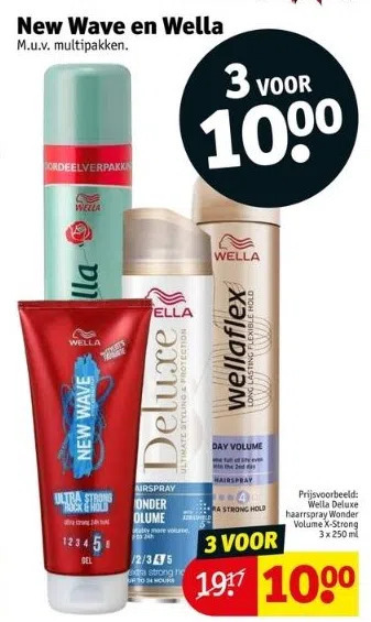 Kruidvat New wave en wella aanbieding