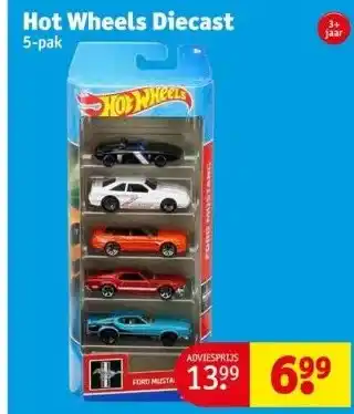 Kruidvat Hot wheels diecast aanbieding