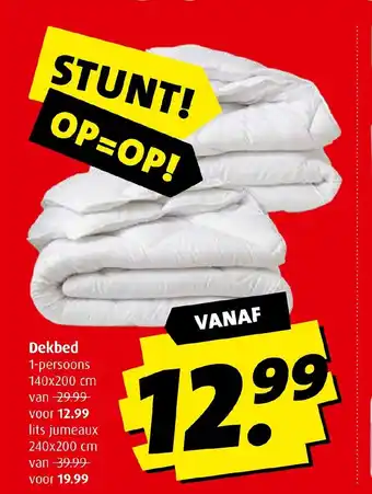 Boni Dekbed 1-persoons 140x200 cm aanbieding