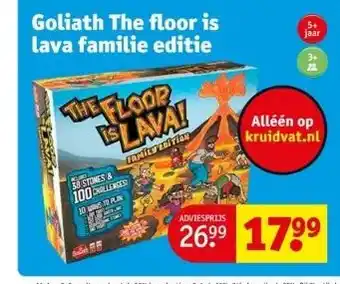 Kruidvat Goliath the floor is lava familie editie aanbieding