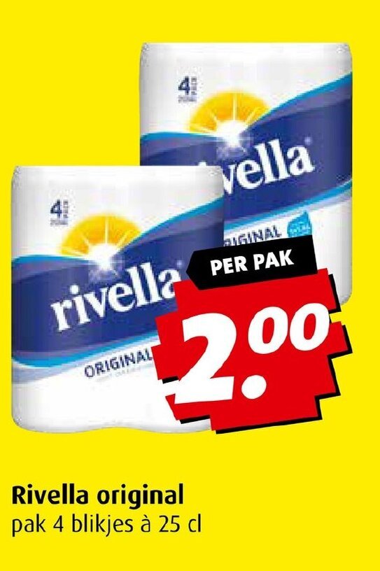Rivella original pak 4 blikjes à 25 cl aanbieding bij Boni
