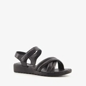 Scapino Harper leren dames sandalen zwart aanbieding