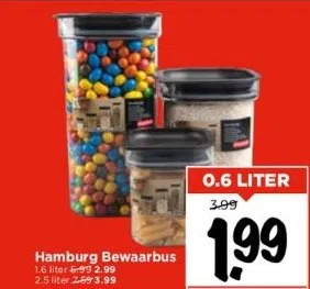 Vomar Voordeelmarkt Hamburg bewaarbus aanbieding