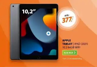 Expert Apple tablet ipad (2021) 10.2 64gb wifi aanbieding