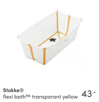 Baby & Tiener Stokke® flexi bath™ transparant yellow aanbieding