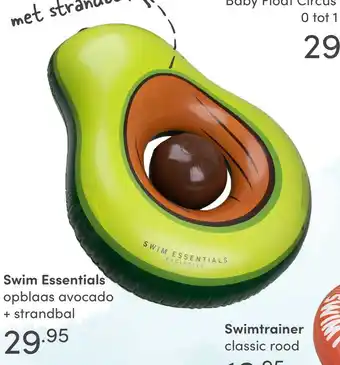 Baby & Tiener Swim Essentials opblaas avocado + strandbal aanbieding