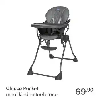 Baby & Tiener Chicco Pocket meal kinderstoel stone aanbieding