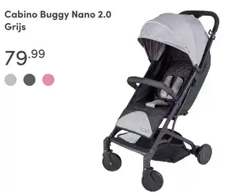 Baby & Tiener Cabino Buggy Nano 2.0 Grijs aanbieding