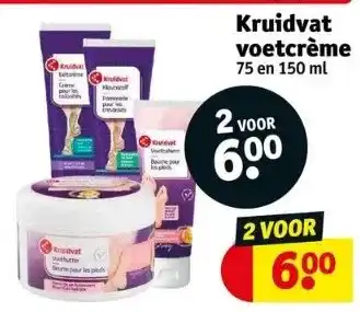 Kruidvat Kruidvat voetcrème aanbieding