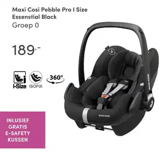 Baby & Tiener Maxi Cosi Pebble Pro I Size Essenstial Black aanbieding