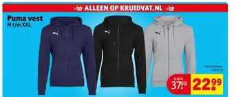 Kruidvat Puma vest aanbieding