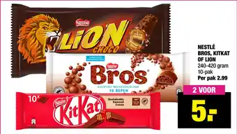 Big Bazar Nestlé Bros, Kitkat Of Lion aanbieding