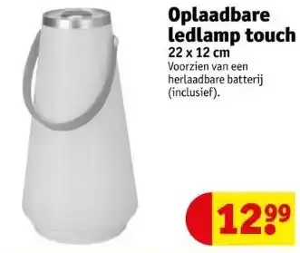 Kruidvat Oplaadbare ledlamp touch aanbieding