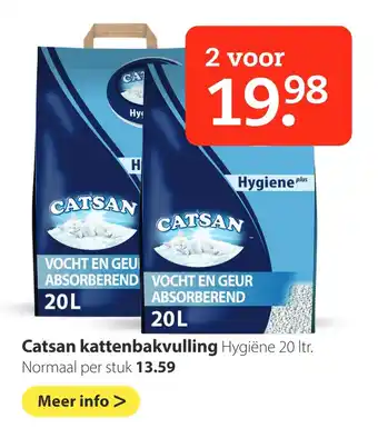 Boerenbond Catsan kattenbakvulling aanbieding