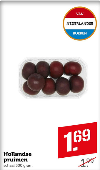 Coop Hollandse pruimen aanbieding