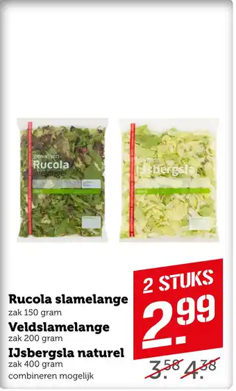 Coop Rucola slamelange aanbieding