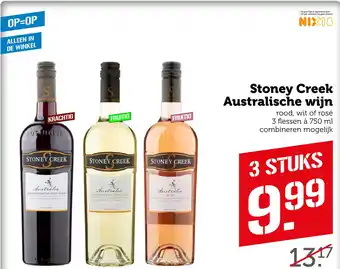 Coop Stoney Creek Australische wijn aanbieding