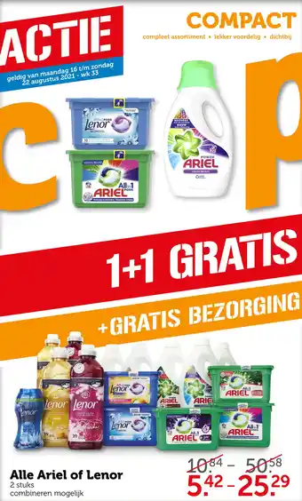 Coop Alle Ariel of Lenor aanbieding