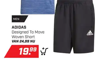 Daka Sport ADIDAS Designed To Move Woven Short aanbieding