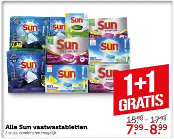 Coop Alle Sun vaatwastabletten aanbieding