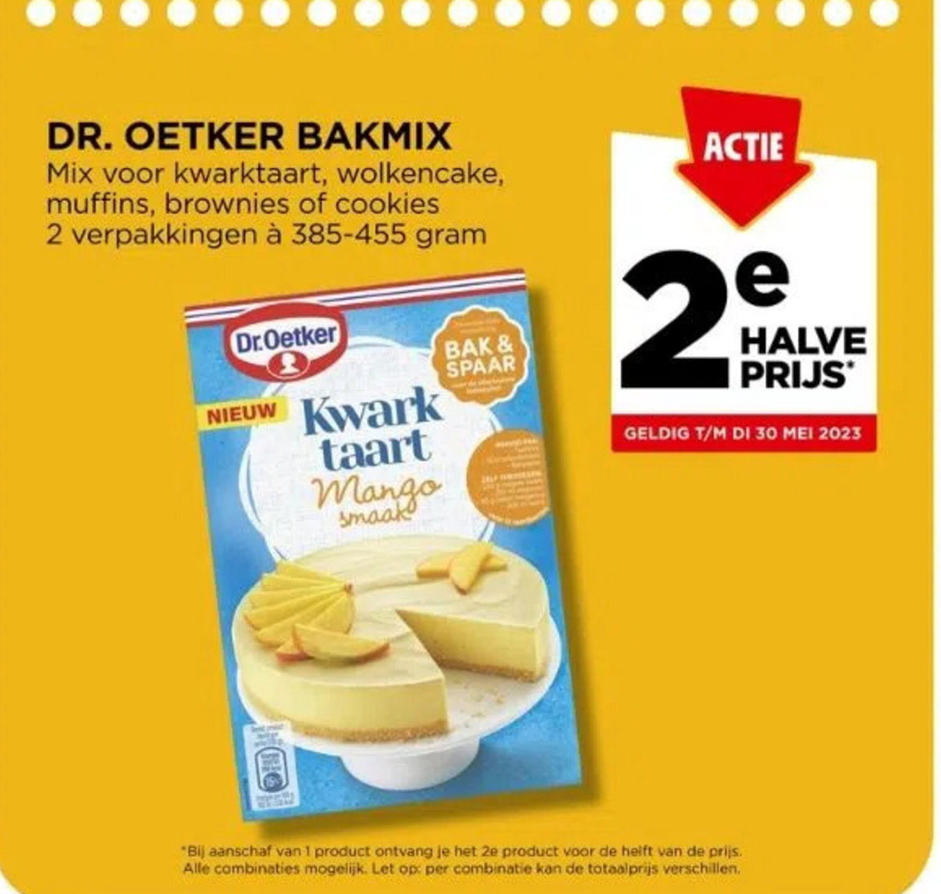 DR. OETKER BAKMIX Mix voor kwarktaart, wolkencake, muffins, brownies of