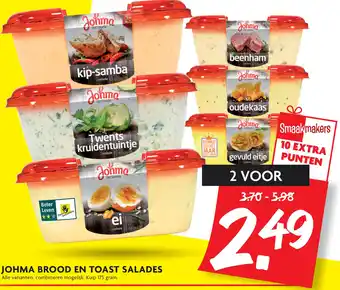 Dekamarkt Johma Brood En Toast Salades aanbieding