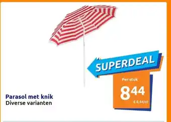 Action Parasol met knik aanbieding